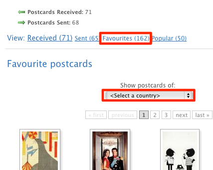 Favourite postcards